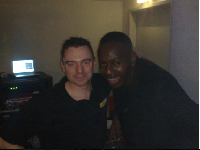 Jason and Ben Ofoedu from Phats and Small - A guest at a party but Jason talked him into singing 'Turn Around'.