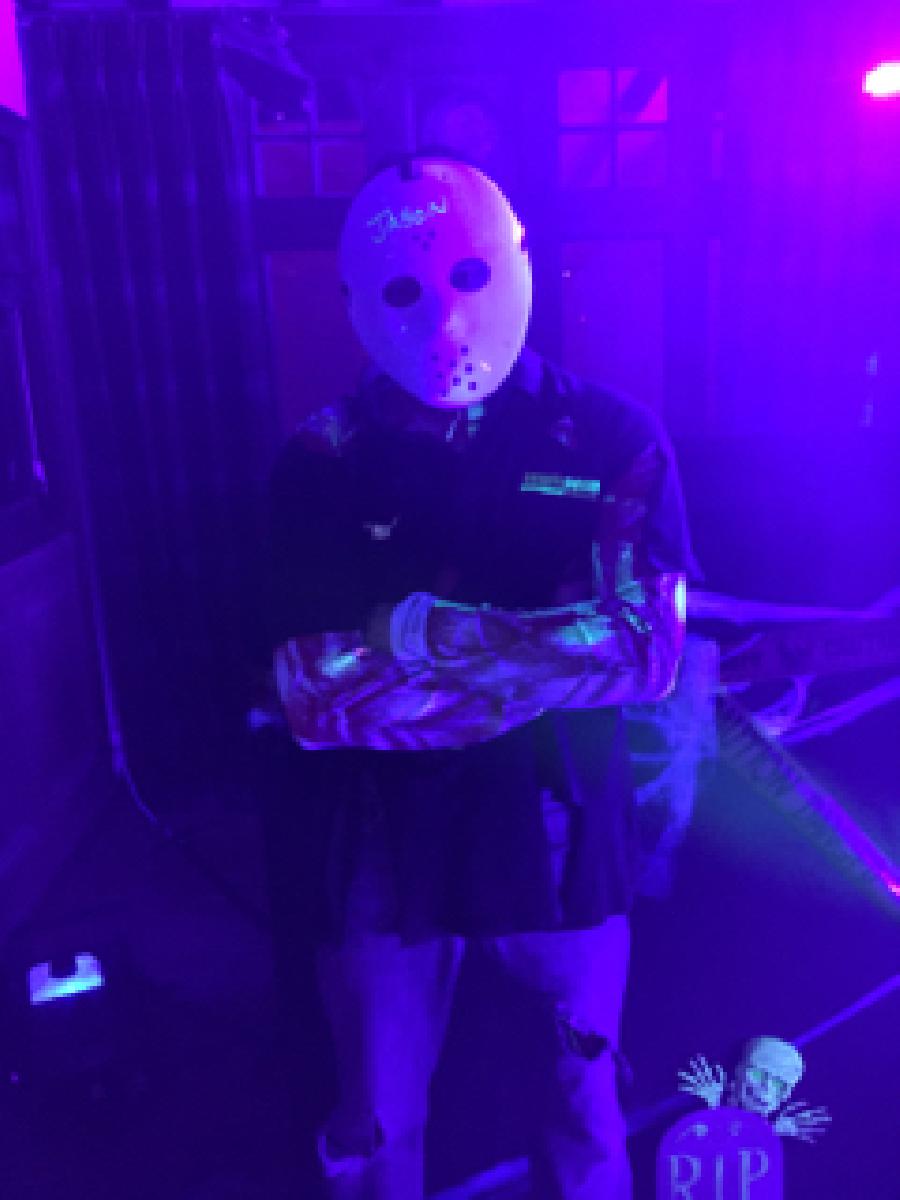 DJ in Fancy dress costume for halloween party