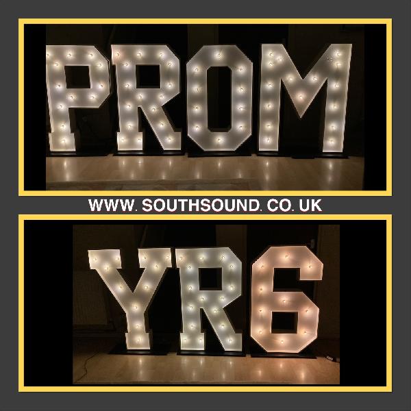 Large PROM / YR6 Letters for School Discos